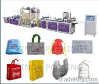 Non-woven standing bag making machine