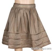 Ladie&#039;s Zipper Trim Skirt