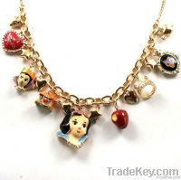 2012 new styles disney snowwhite charms chocker necklace