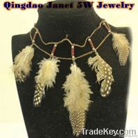 2013  new fashion feathers necklaces