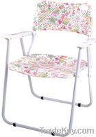 flower printing plastic folding chair