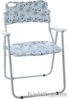 flower printing plastic folding chair