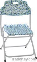 flower printing plastic folding chair