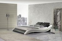 modern leather bed