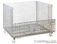 Foldable stackable wire cage