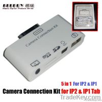 5 in 1 Camera Connection Kit for iPad or iPad 2 + AV USB SD Card Reade