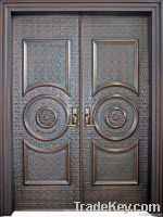 High Quality Copper Carved Exterior Security Door