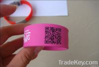 2013 New Arrival Silicone QR Code Slap band bracelet