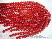 Coral Strands With Semi Precious Stone