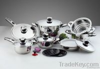 16pcs Stainless Steel Cookware Set Kitchenware