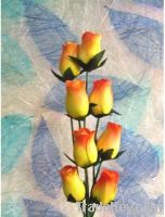 artificial flower wooden rose