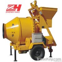 JZC350 portable electric drum concrete mixer with pump