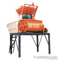 JS500 twin shift forced electric Concrete Mixer with lift