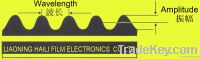 wave cutting zinc aluminum metallized polyester and polypropylene film