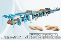 THREE-LAYERED FIVE-LAYERED CORRUGATED PAPERBOARD PRODUCTION LINE