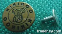 Metal Jeans Shank Button