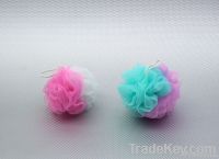 two colours interval net bath ball