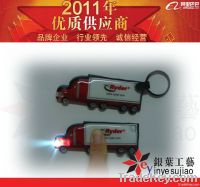 PVC LED keychain with flashlight