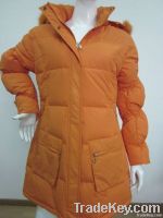 latest fashionable woman long down jacket