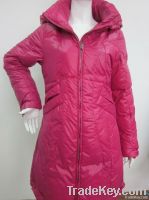 latest fashionable woman long down jacket