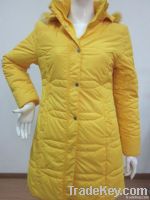 100%polyester woman long down jacket