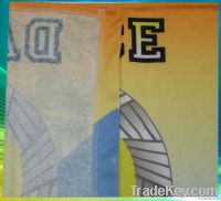custom printing polyester beach towel From China