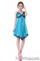 women sexy satin nightdress