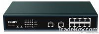 ECOM S2510 8 10/100M Ports + 2Giga Ports Web Management Switch