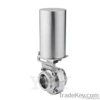 sanitary pneumatic butterfly valve