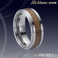 Tungsten rings with KOA inlay