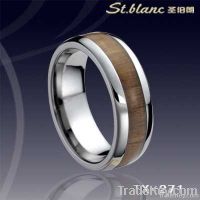 Tungsten rings with KOA inlay