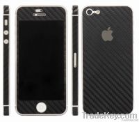 Carbon Fiber Screen guard film Full Body for  iPhone 5