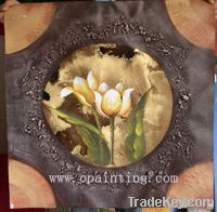 Abstract oil painting craft cheap flowers