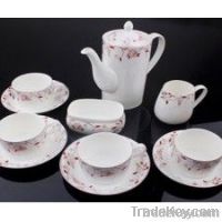 Bone China Coffee Set With 15pcs