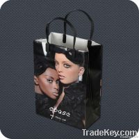 Plastic shopping bags with clip handle