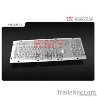 Mini Metal keyboard with trackball for Kiosk