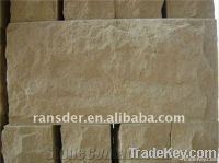 Yellow sandstone wall cladding