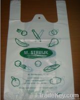 HDPE/LDPE biodegradable eco friendly shopping t-shirt carrier bag