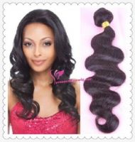 Natural color body wave unprocessed virgin brazilian hair weave