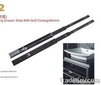 45 height ball bearing slide with soft closing