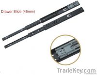 45 height ball bearing slide with rebound
