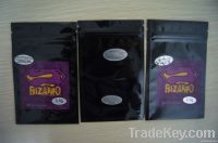 Bizarro black ziplock bags with 5 stickers, 8 flavors 1.5g 3.5g 10g From China