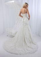 2013 New A-Line Sexy One-shoulder Beaded Applique White Wedding Dress