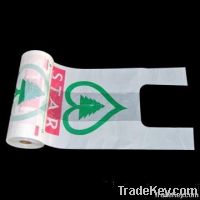 Plastic T-shirt Bag On Roll