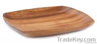 Acacia Square Tapered Tray 9"