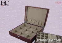 Wooden Jewelry Boxes with Double Layer&Metallic Paint Organizer