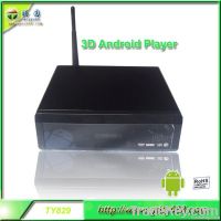 2012 new popular hd media player, 3D android tv box RTD1186