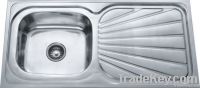 stainless steel sink single bowl with drainboard