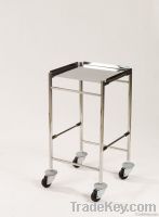 hospital trolley with folded and removable shelves