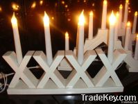 wooden candle light/